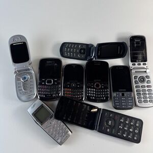 Mixed Brands Cell Phone Lot Bar QWERTY Parts Repair Untested AT&T Verizon